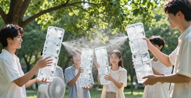 大冰块降温方法_深圳盐田区夏季防暑降温大冰块_大冰块户外活动使用时长